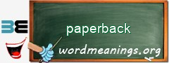 WordMeaning blackboard for paperback